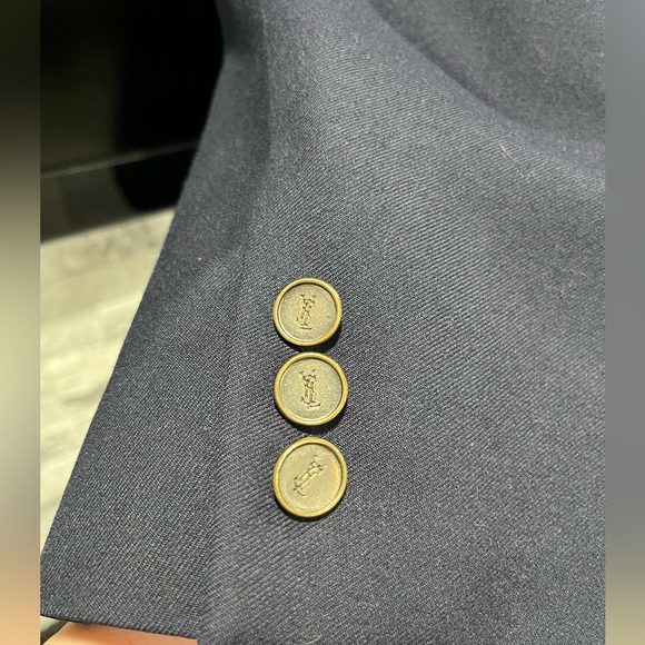 MENS NAVY YSL BLAZER (LARGE) - Picture 3 of 4